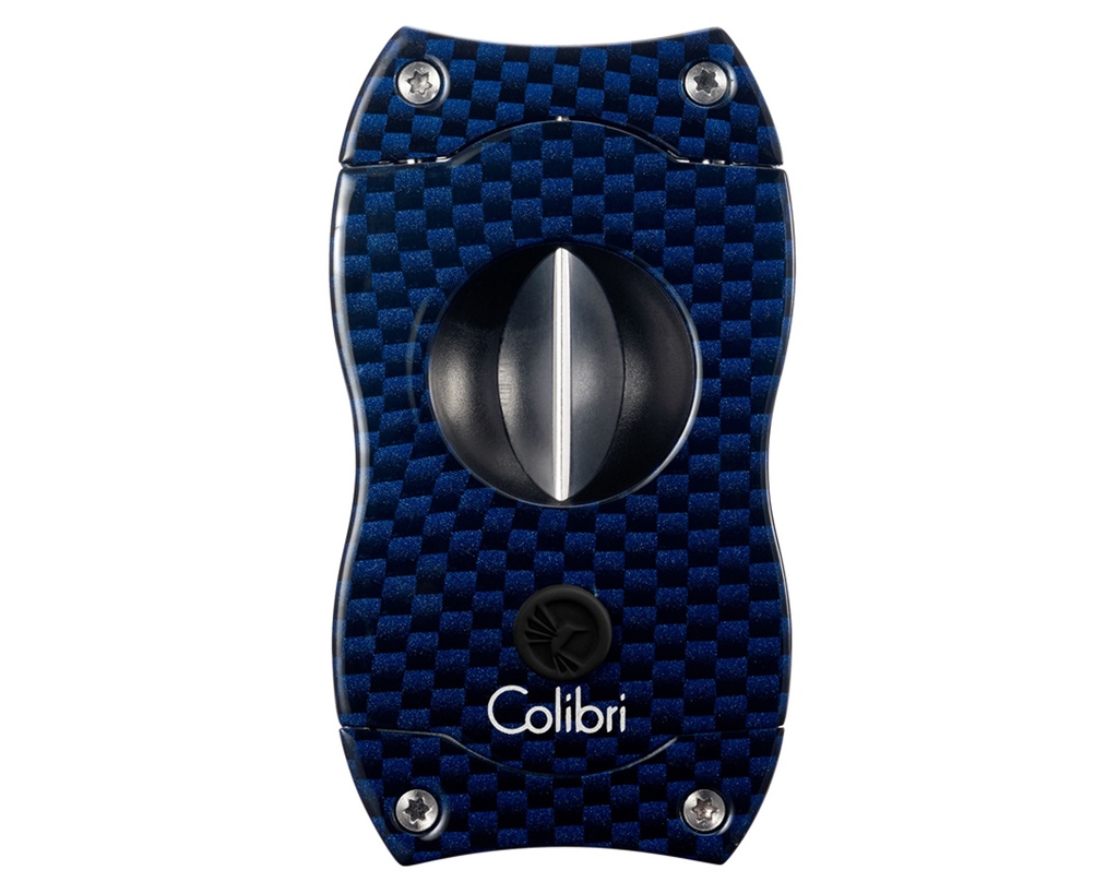 Cigar Cutter - Colibri V-Cut Carbon Fibre Blue