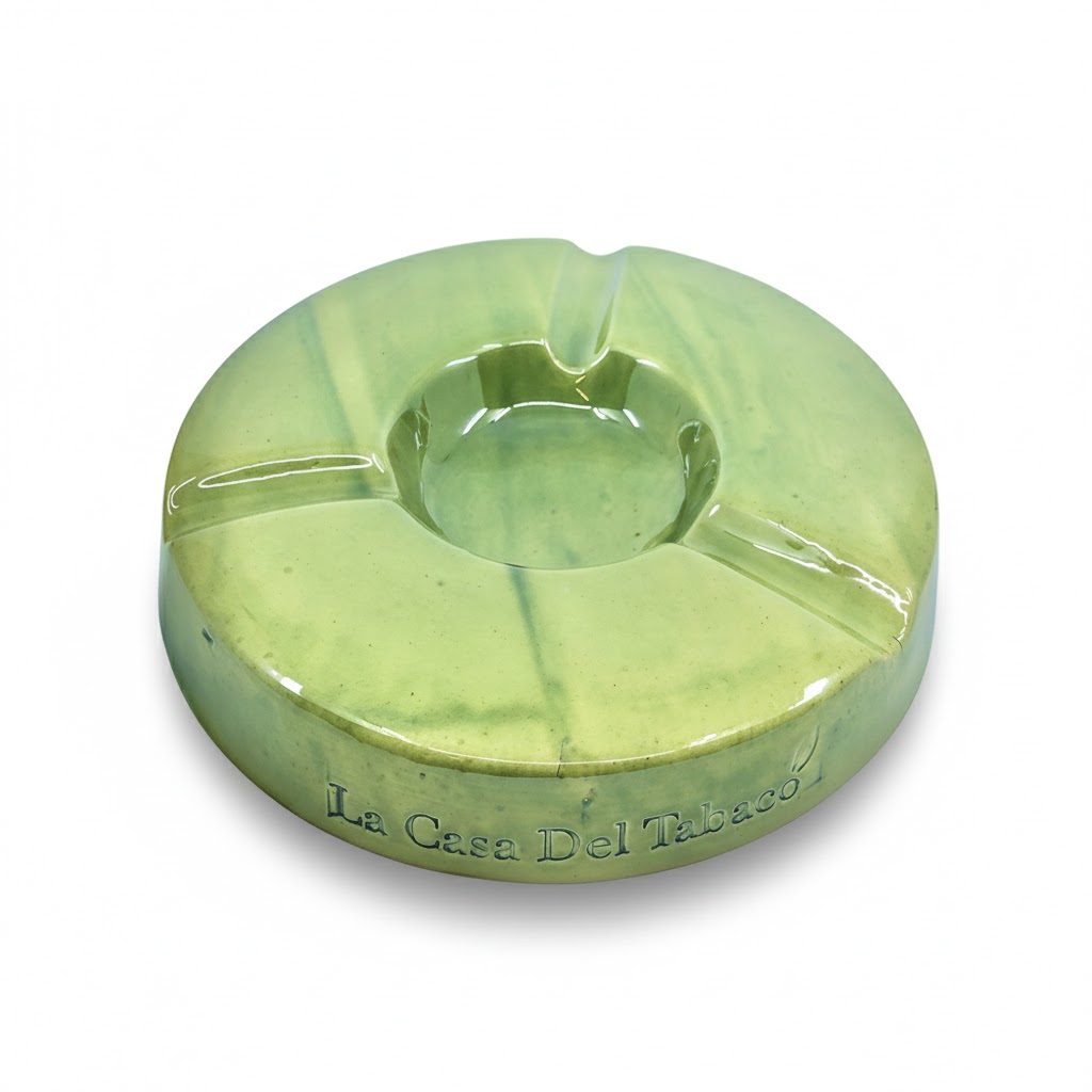 Ashtray - Dominique London Round Green Fall - 3 Cigars