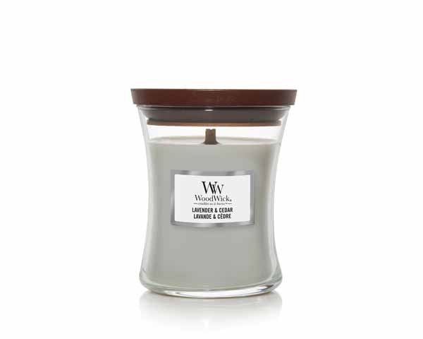 Candle - Woodwick Lavender Cedar - Medium