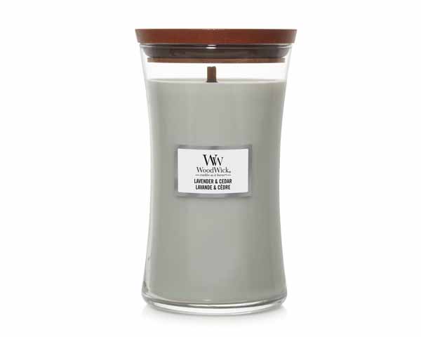 Candle - Woodwick Lavender Cedar - Large