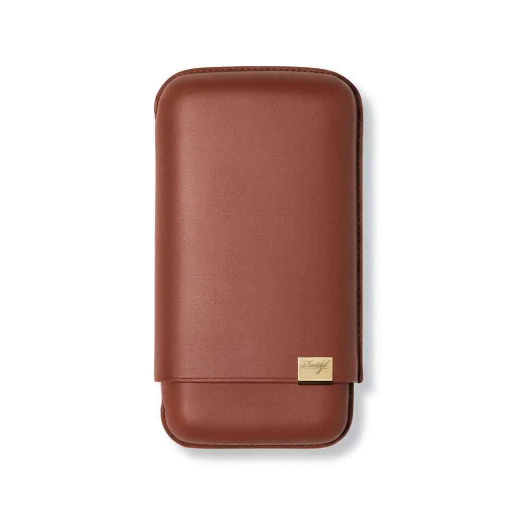 Cigar Case - Davidoff Xl-3 Light Brown - 3 Cigars