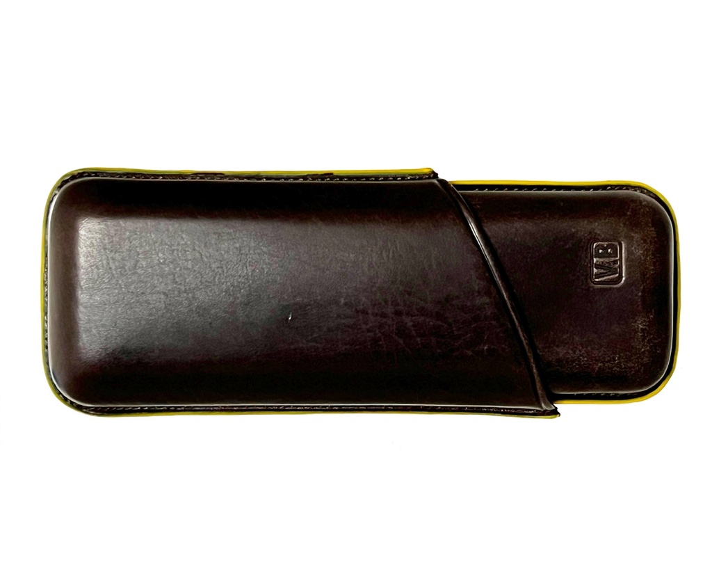 Cigar Case - Vb Gordo Yellow - 2 Cigars