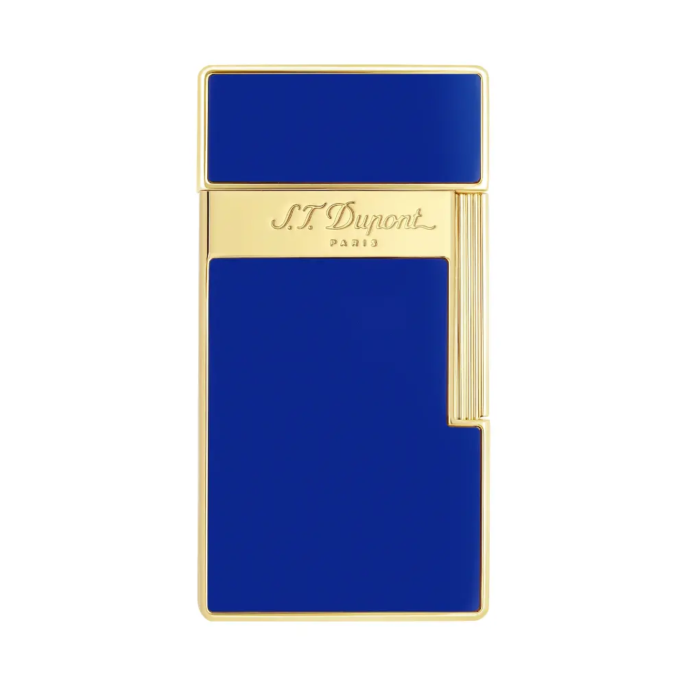 Lighter - S.T. Dupont Biggy Blue Lacquer/Gold