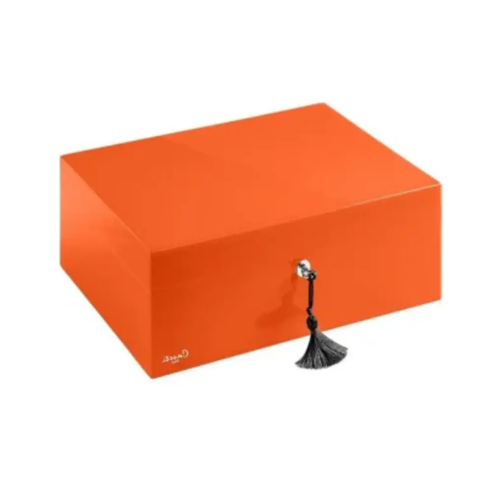 Humidor - Caseti Paris Orange - 80-120 Cigars