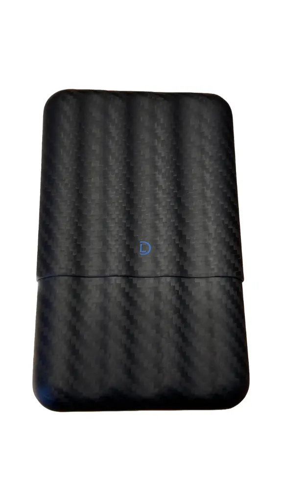 Cigar Case - Dominique London Signature Carbon Fibre 4 Cigar