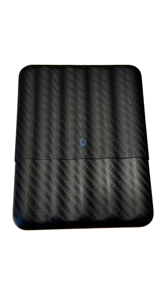 Cigar Case - Dominique London Signature Carbon Fibre 5 Cigar