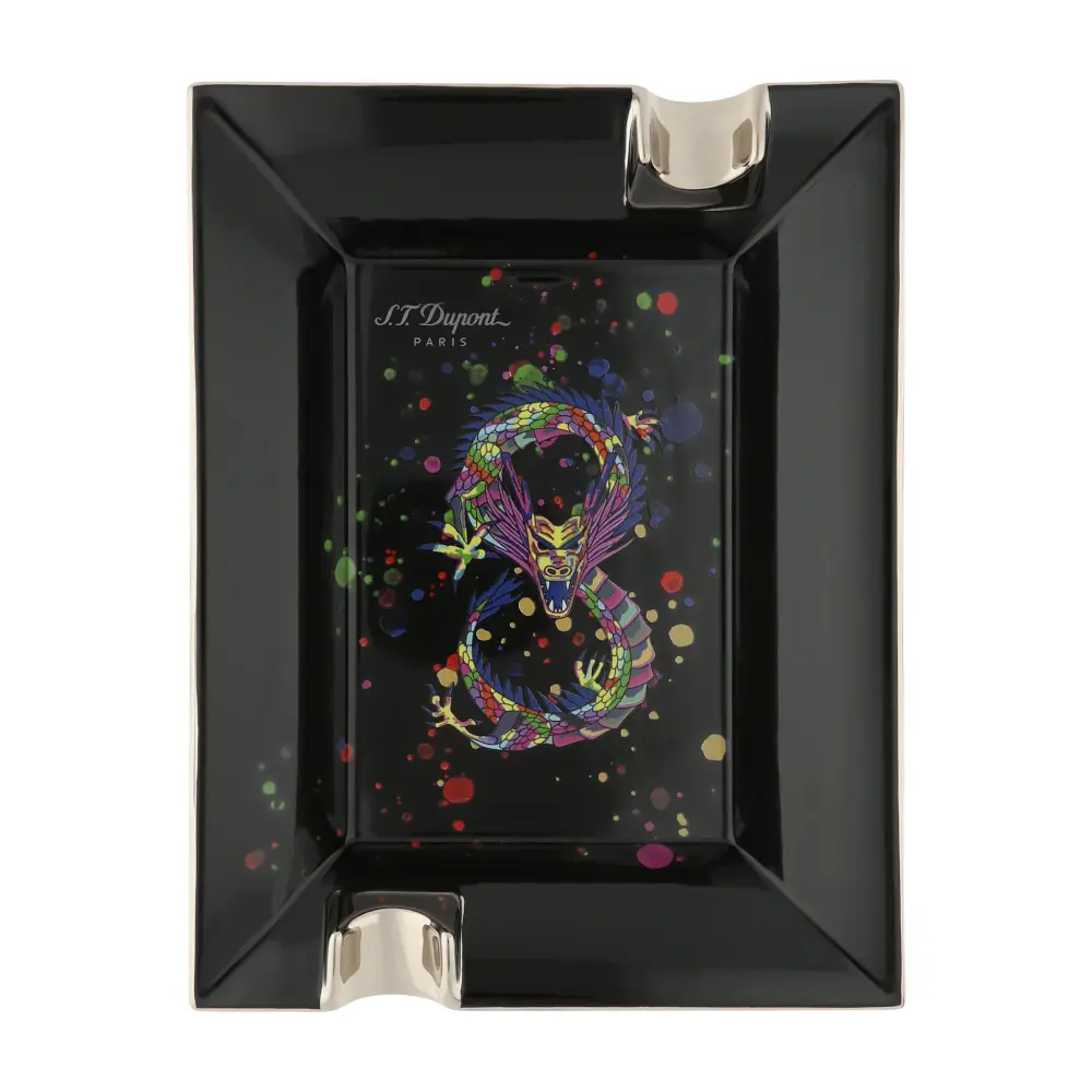Ashtray - S.T. Dupont Dragon - Black - 2 Cigars (copy)