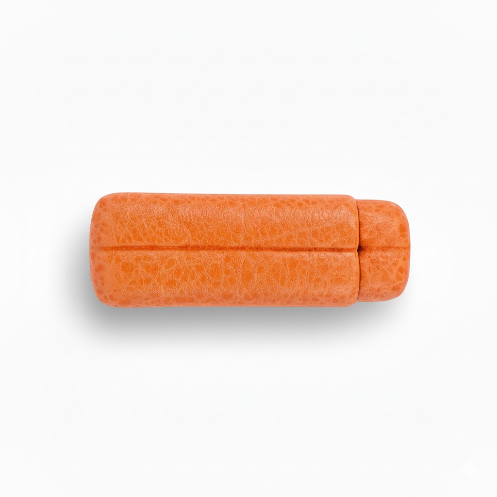 Cigar Case - Fallon Aura Buffalo Sublimes Orange - 2 Cigars