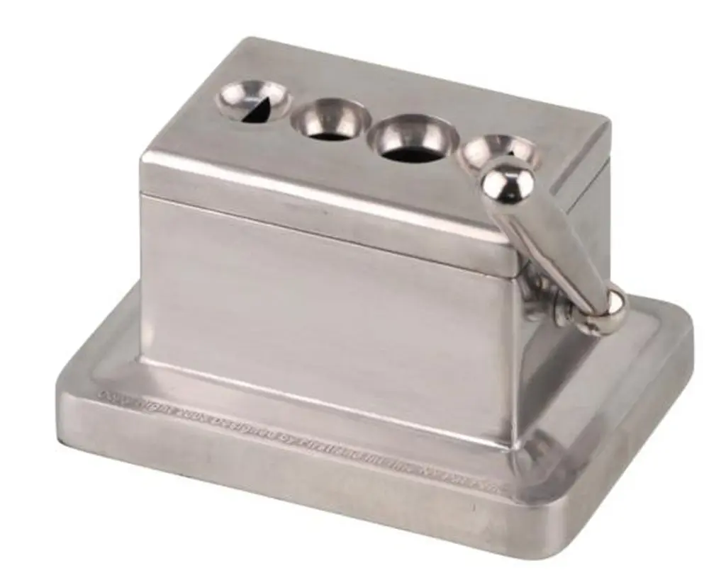 Cigar Cutter - Table Quad 4 Knives Metal