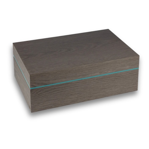 [12680] Humidor - Zino Humidor Grey/Light Blue