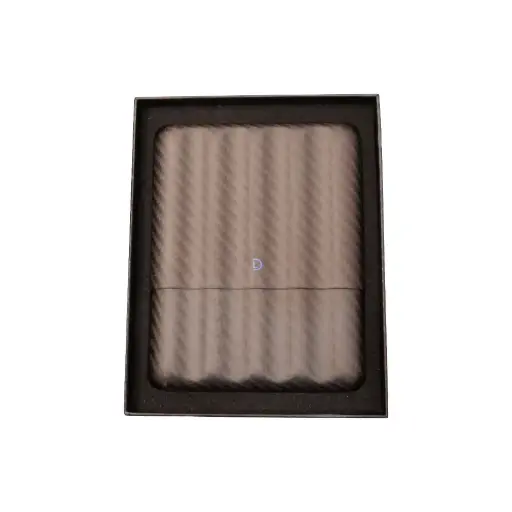 [51252] Cigar Case - Dominique London Signature Carbon Fibre 5 Cigar
