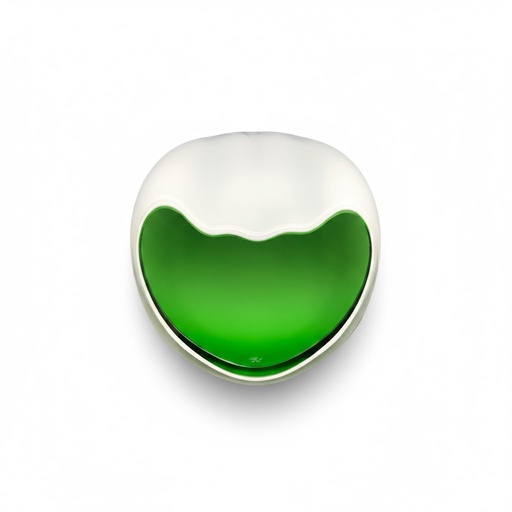 [9173] Ashtray - Czevitrum Salamander Large Green - 3 Cigars