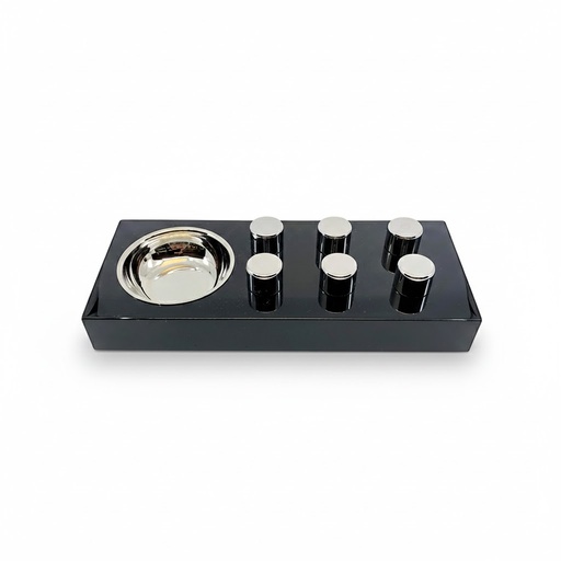 [9183] Ashtray - Elie Bleu Fruit Plots Black - 1 Cigar