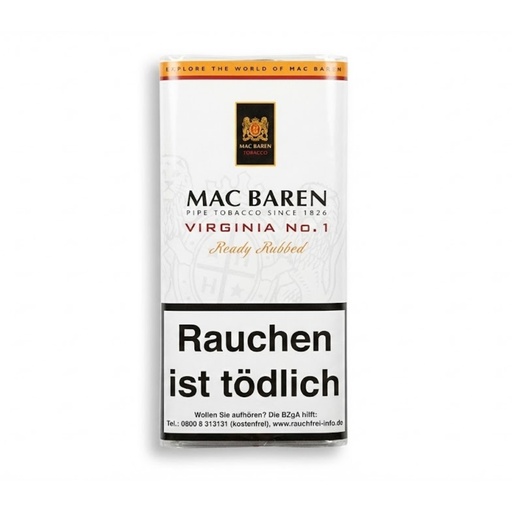[9471] Pipe Tobacco - Mac Baren Virginia No.1 - Pouch Of 50G